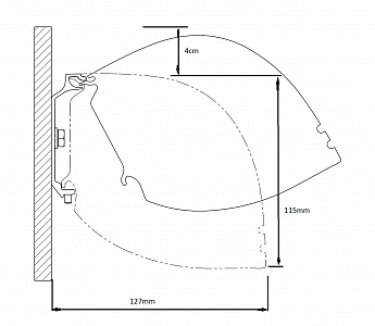 Kauber Red Label Tensioned BT Cinema 95" 16:9 118x210 дроп 60 см. Clear Vision